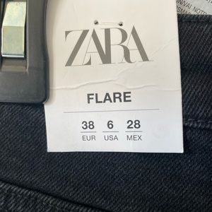 ZARA flare black jeans, brand NEW with tags